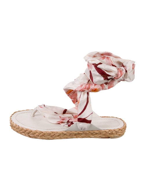 Zimmermann Silk Floral Print Espadrilles