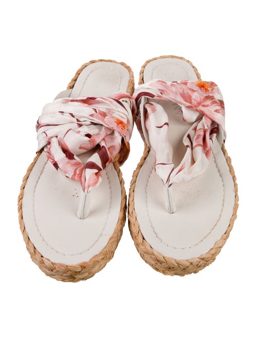 Zimmermann Silk Floral Print Espadrilles
