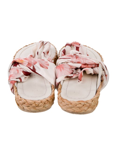 Zimmermann Silk Floral Print Espadrilles