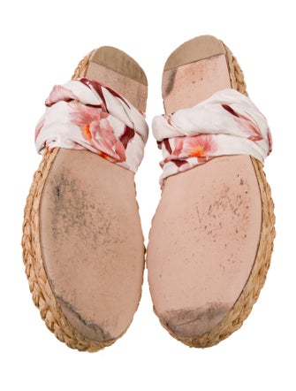 Zimmermann Silk Floral Print Espadrilles
