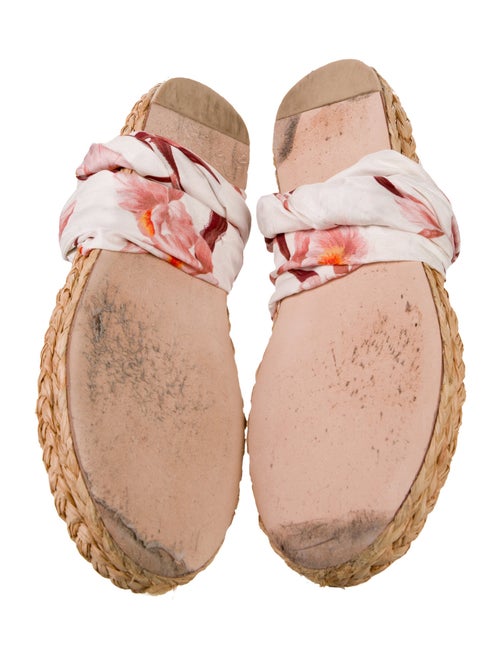 Zimmermann Silk Floral Print Espadrilles