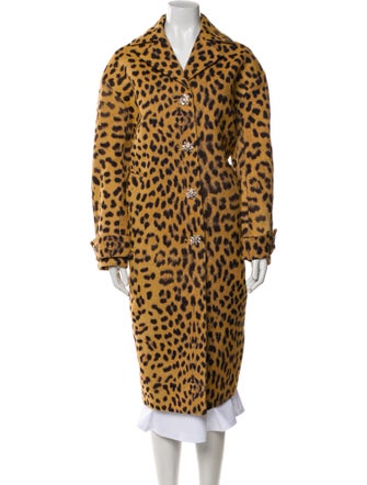 Zimmermann Animal Print Faux Fur Coat