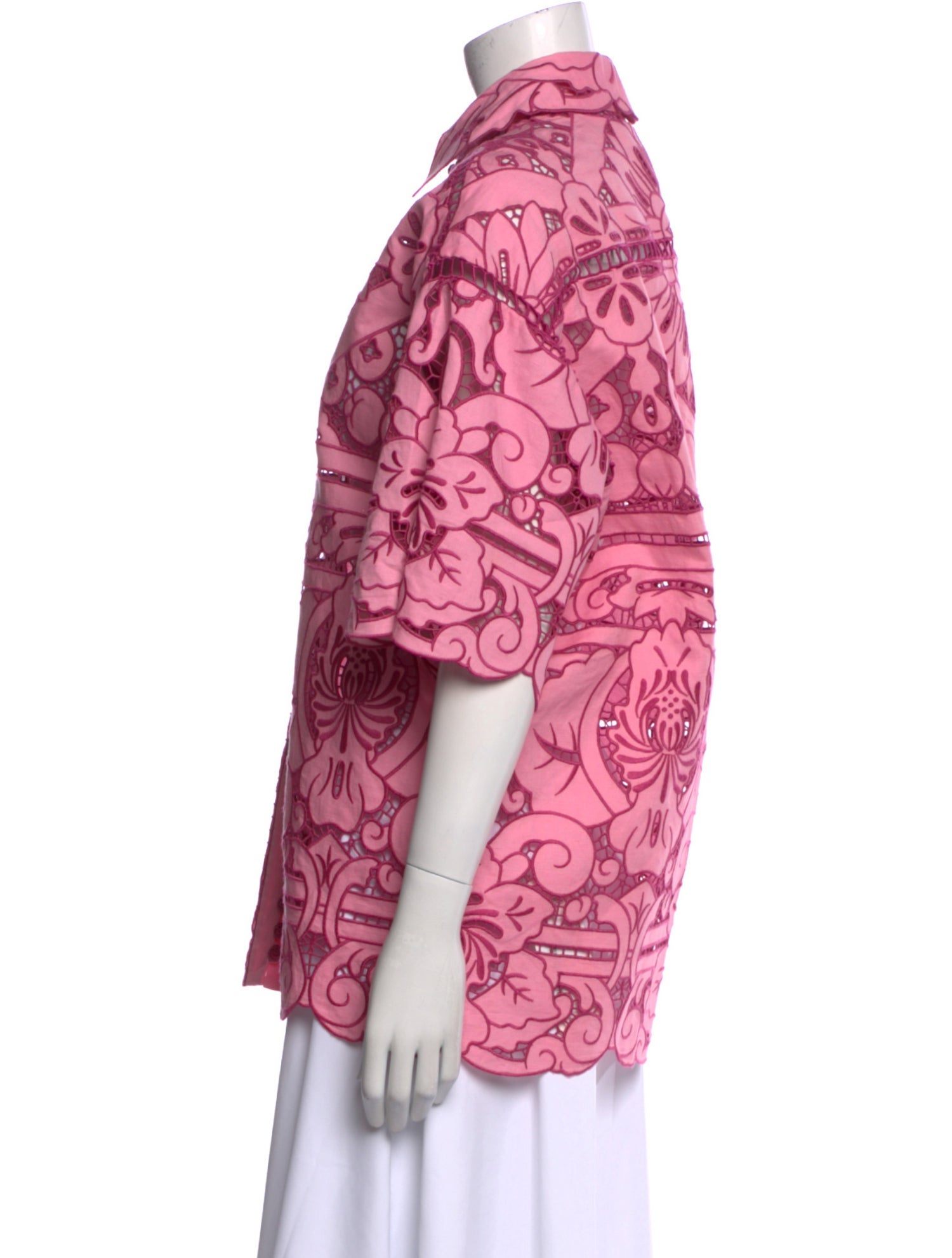 Zimmermann Linen Printed Button-Up Top