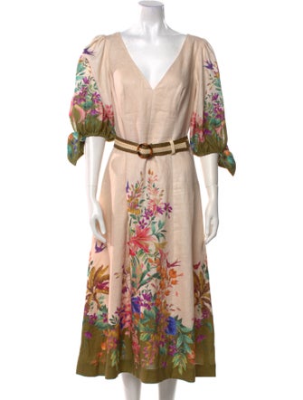 Zimmermann Linen Midi Length Dress
