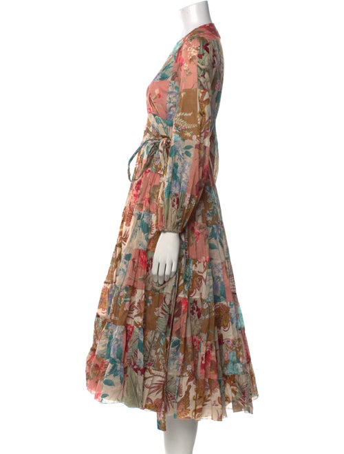Zimmermann Floral Print Midi Length Dress