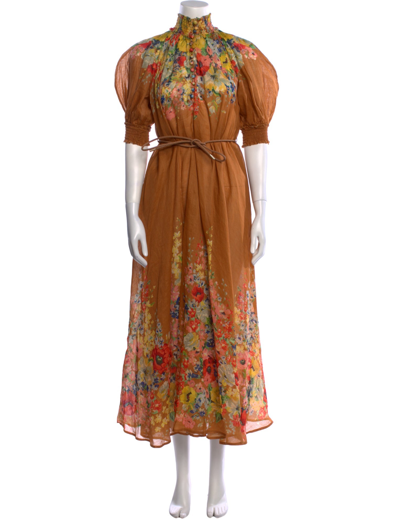Zimmermann Floral Print Long Dress