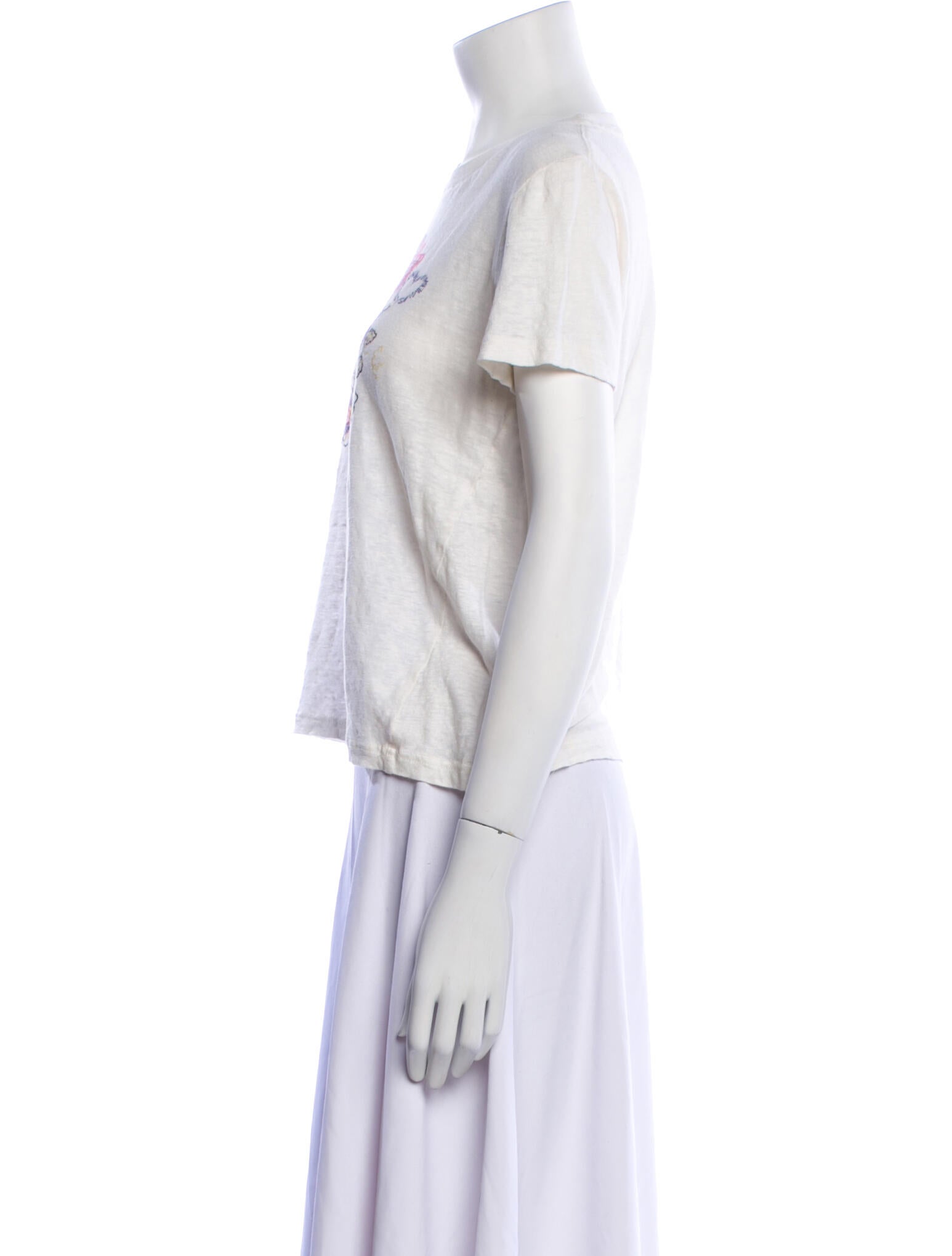 Zimmermann Linen Graphic Print T-Shirt