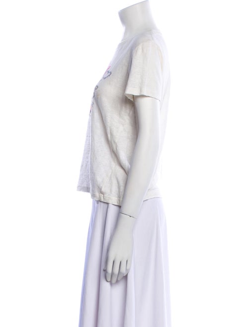 Zimmermann Linen Graphic Print T-Shirt