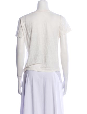 Zimmermann Linen Graphic Print T-Shirt