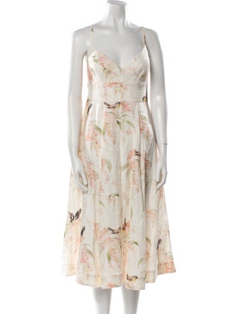 Zimmermann Linen Midi Length Dress