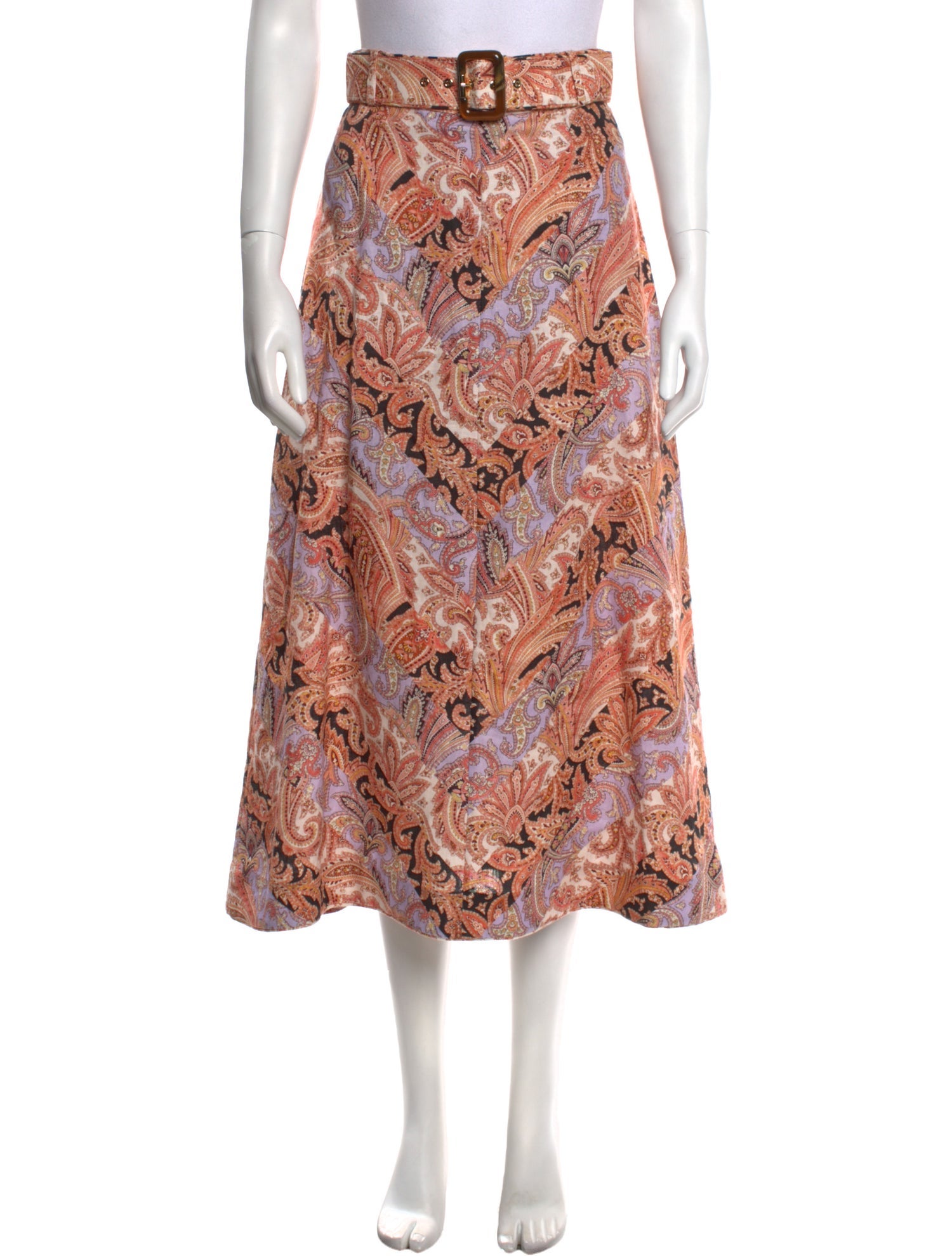 Zimmermann Linen Midi Length Skirt