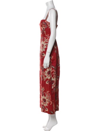 Zimmermann Floral Print Square Neckline Jumpsuit