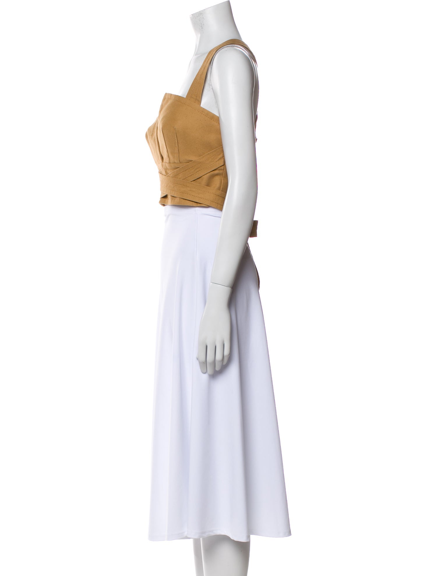 Zimmermann Square Neckline Sleeveless Crop Top w/ Tags