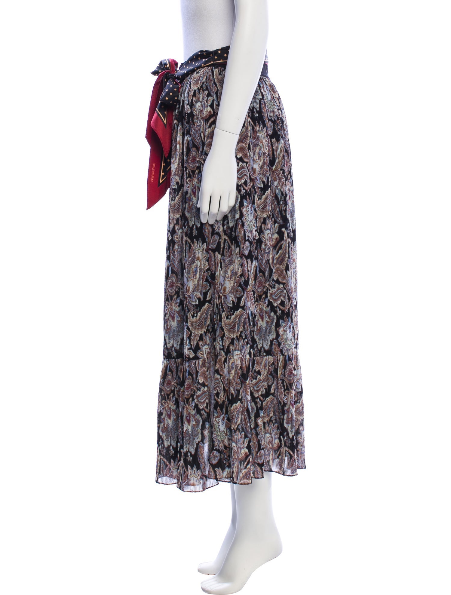 Zimmermann Printed Midi Length Skirt