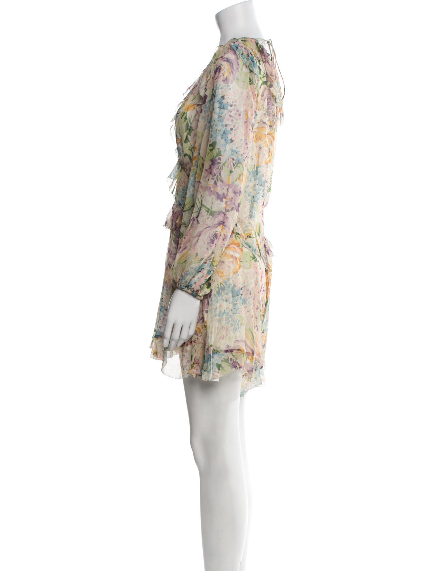 Zimmermann Silk Floral Print Romper