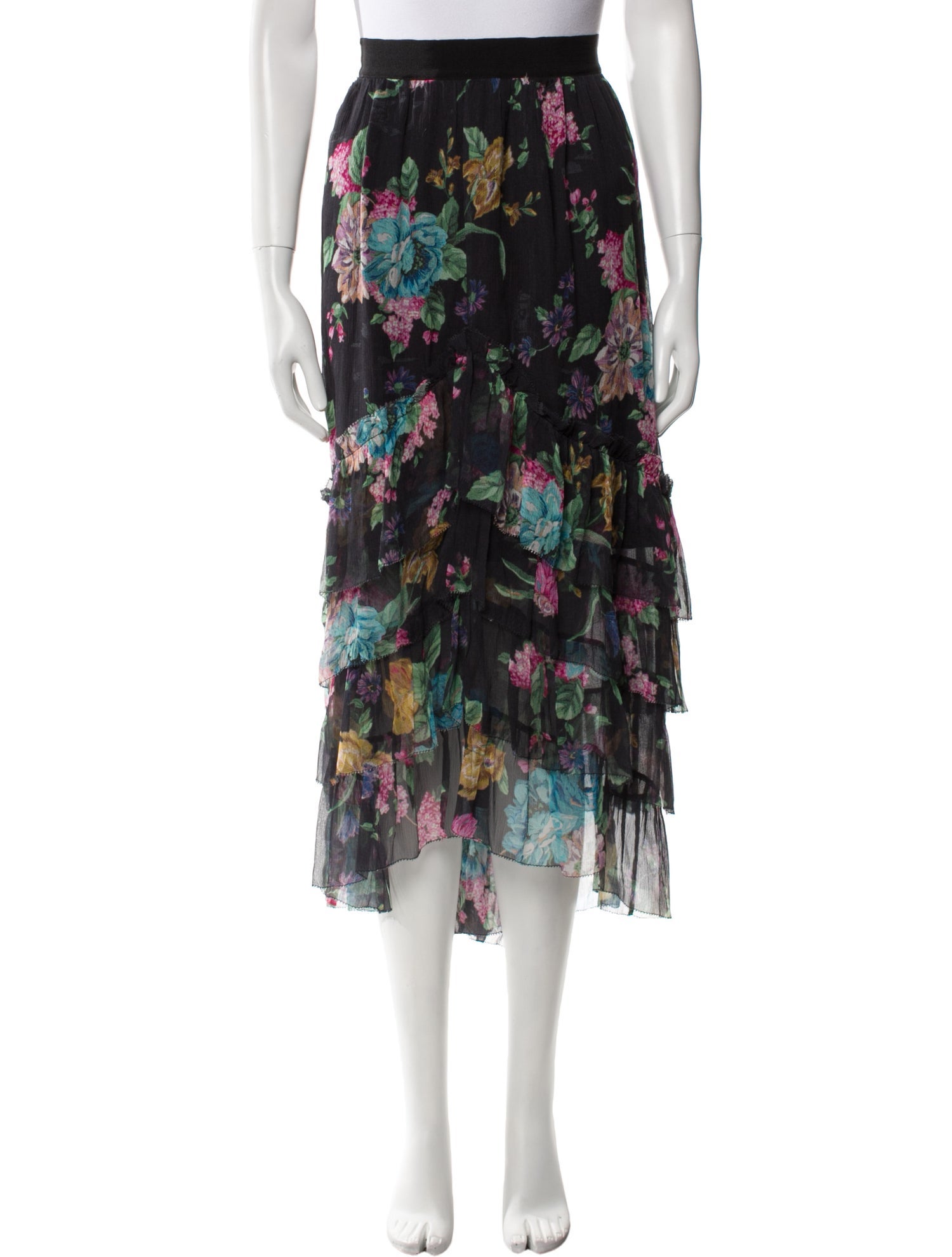 Zimmermann Silk Midi Length Skirt