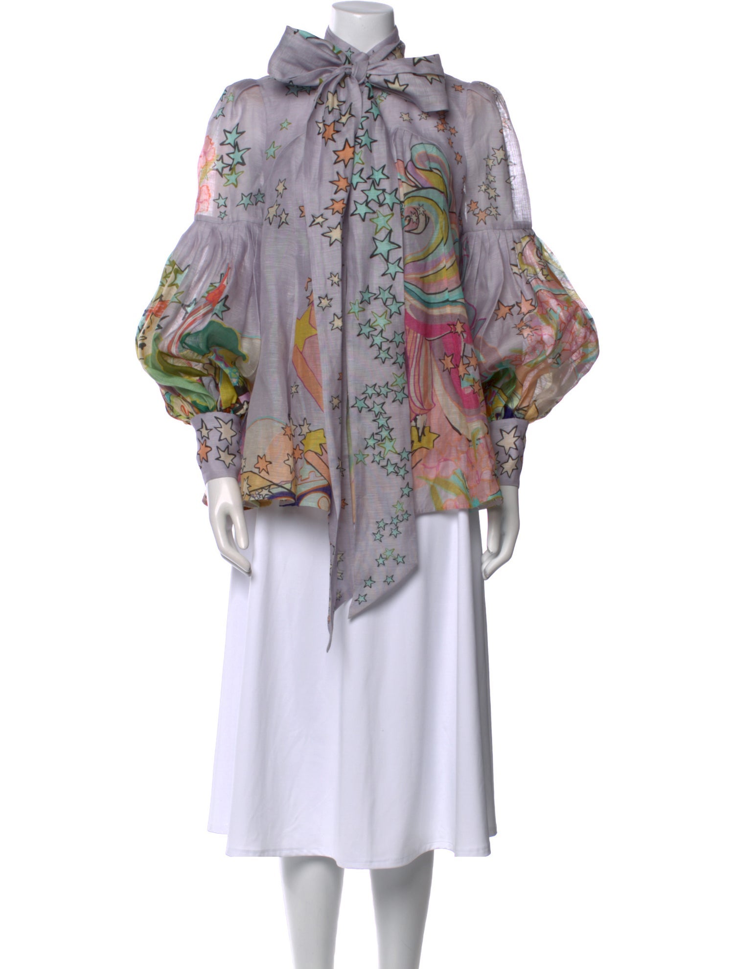 Zimmermann Linen Printed Blouse