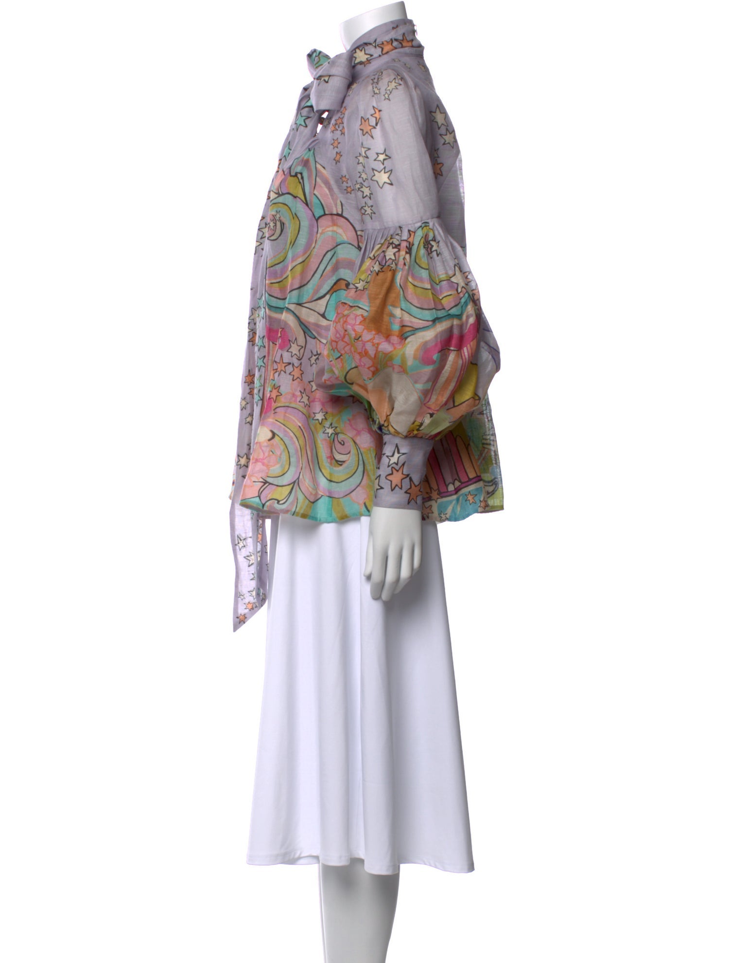 Zimmermann Linen Printed Blouse