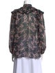 Zimmermann Floral Print Tie Neck Blouse