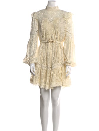 Zimmermann Lace Pattern Mini Dress