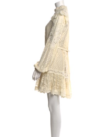 Zimmermann Lace Pattern Mini Dress