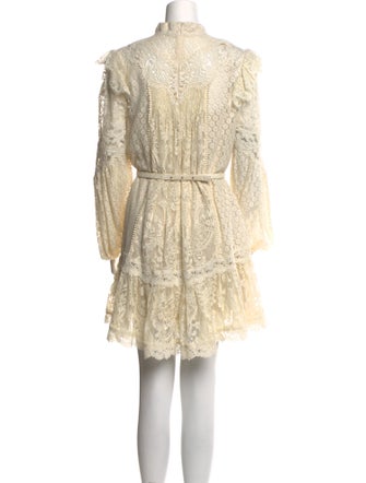 Zimmermann Lace Pattern Mini Dress