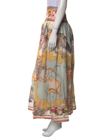 Zimmermann Linen Midi Length Skirt
