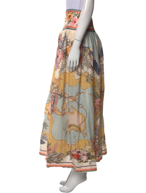 Zimmermann Linen Midi Length Skirt