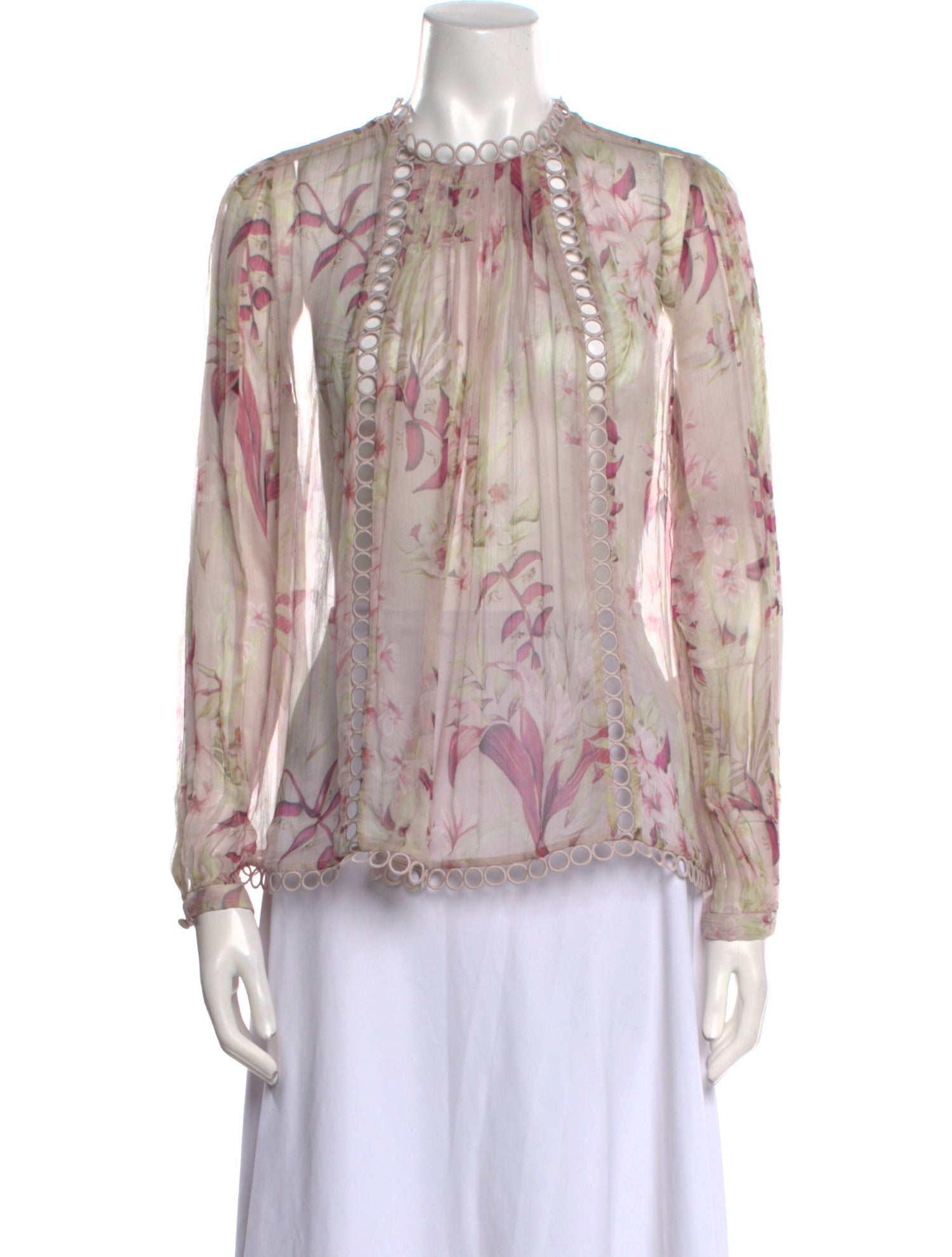 Zimmermann Silk Floral Print Blouse