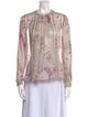 Zimmermann Silk Floral Print Blouse