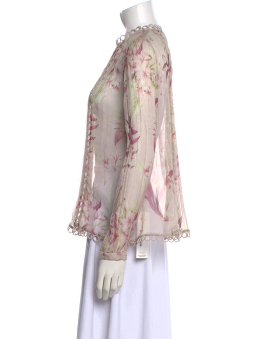 Zimmermann Silk Floral Print Blouse