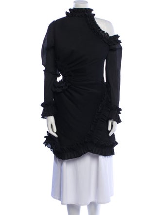 Zimmermann Mock Neck Mini Dress