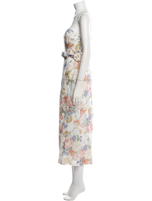 Zimmermann Linen Floral Print Jumpsuit