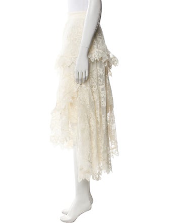 Zimmermann Lace Pattern Midi Length Skirt