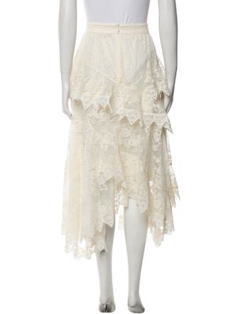 Zimmermann Lace Pattern Midi Length Skirt
