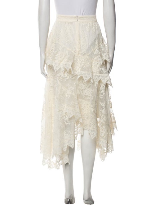 Zimmermann Lace Pattern Midi Length Skirt