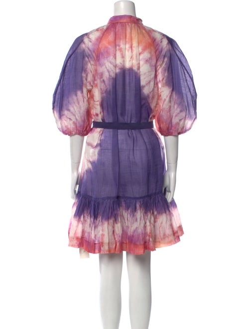 Zimmermann Tie-Dye Print Mini Dress