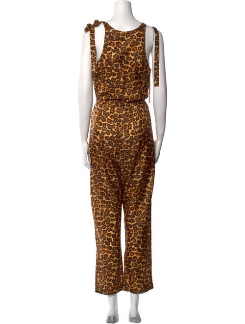 Zimmermann Silk Animal Print Jumpsuit