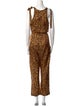 Zimmermann Silk Animal Print Jumpsuit