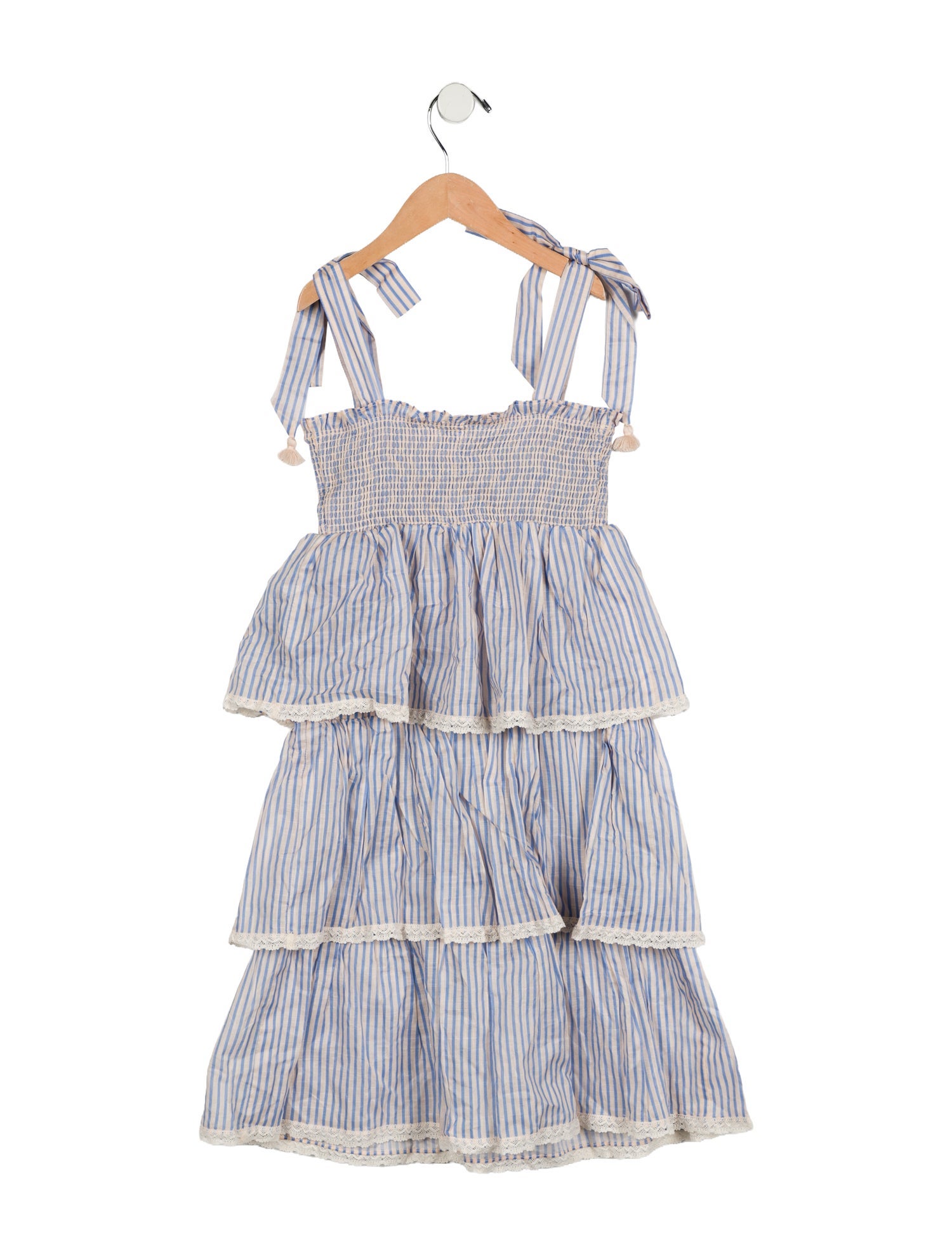 Zimmermann Girls' Sleeveless Stripe Printed Dress