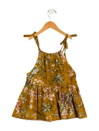 Zimmermann Girls' Sleeveless Floral Dress