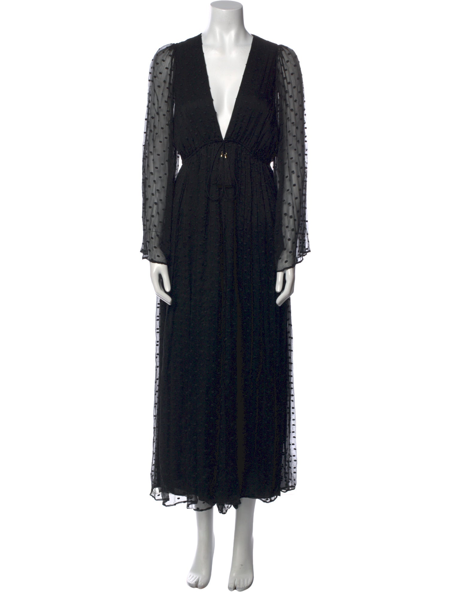 Zimmermann Silk Plunge Neckline Jumpsuit