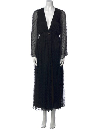 Zimmermann Silk Plunge Neckline Jumpsuit