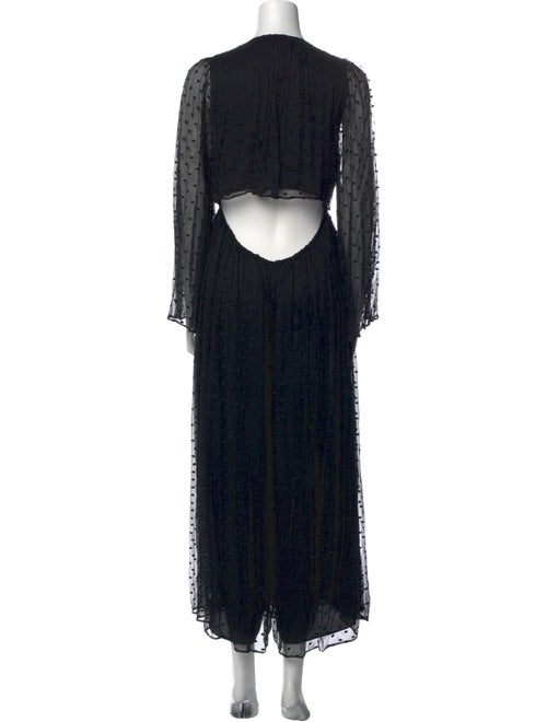 Zimmermann Silk Plunge Neckline Jumpsuit