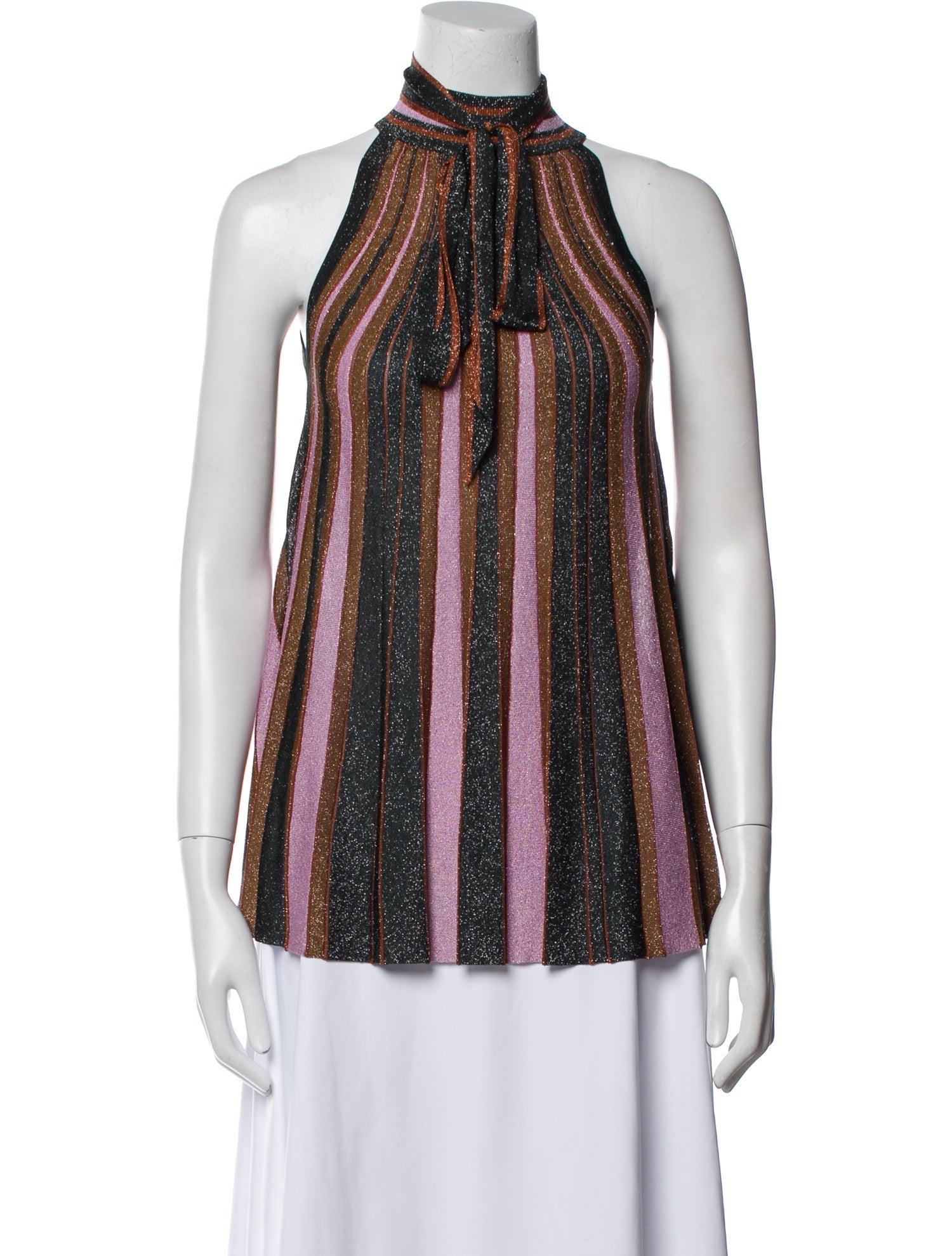 Zimmermann Printed Tie Neck Blouse