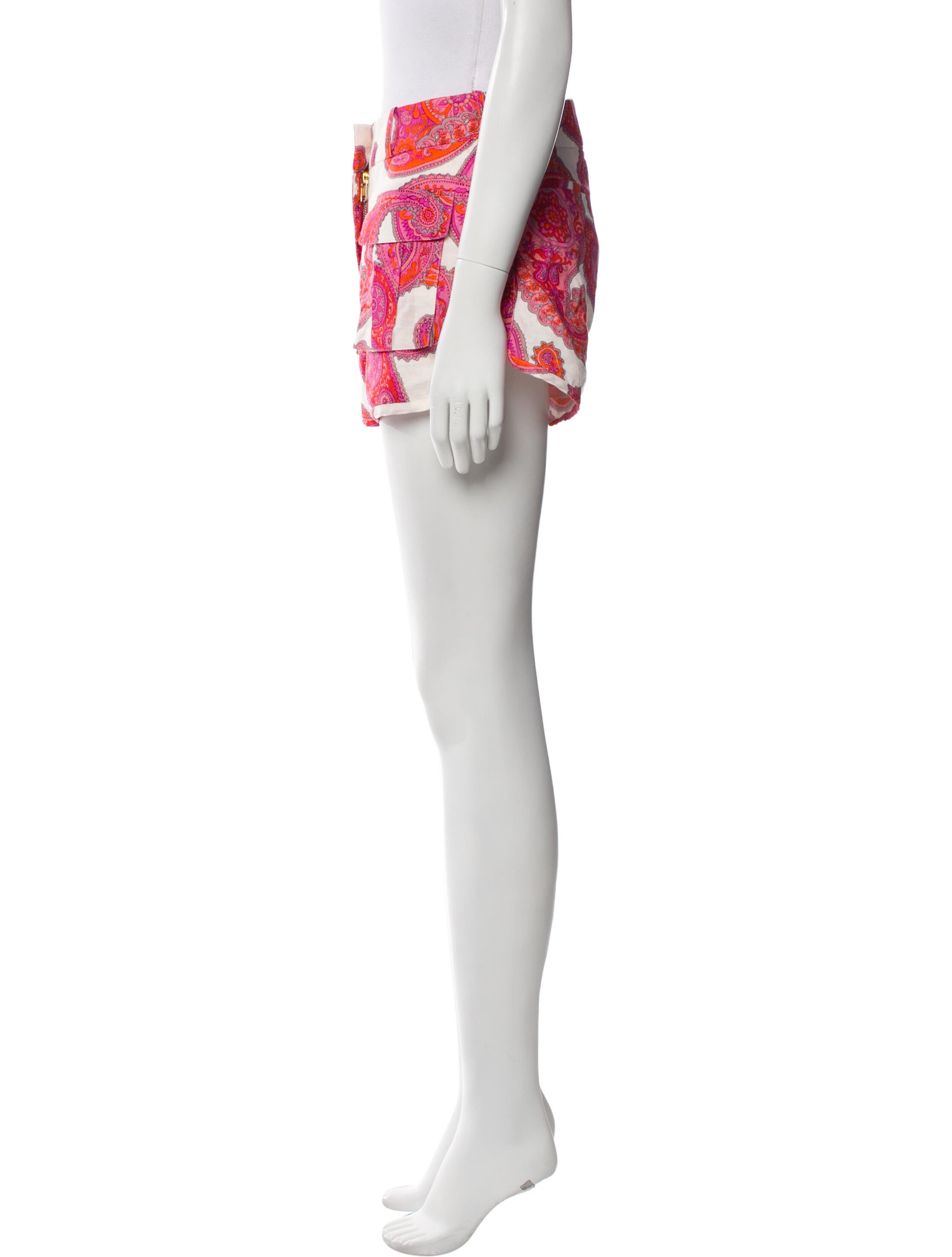 Zimmermann Linen Mini Shorts