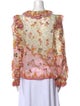 Zimmermann Floral Print Scoop Neck Blouse