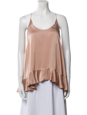Zimmermann Silk Scoop Neck Top