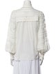 Zimmermann Mock Neck Long Sleeve Button-Up Top