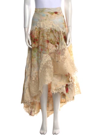 Zimmermann Floral Print Long Skirt